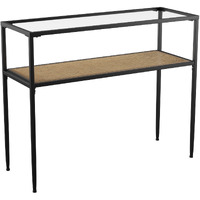 Bladeston Glass-Top Console Table
