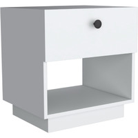 Paris 1 Drawer Nightstand -Bedroom-White
