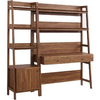 Bixby 2-Piece Wood Office Desk and Bookshelf