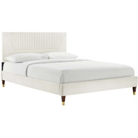 Yasmine Channel Tufted Performance Velvet King Platform Bed