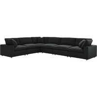 Commix Down Filled Overstuffed 6 Piece Sectional Sofa Set