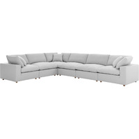 Commix Down Filled Overstuffed 6 Piece Sectional Sofa Set
