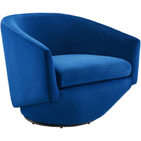 Series Performance Velvet Fabric Swivel Chair