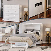 Northfield Murphy Bed Chest, Twin XL, White