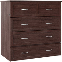 Northfield Murphy Bed Chest, Twin XL, Burnt Amber