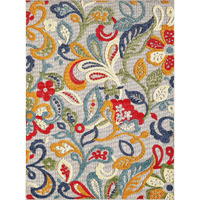 Calla 6929 Ivory/Multi Leila Area Rug, Size - 2'2" x 4'