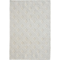 Chloe 7720 Ivory Natural Diamond Area Rug, Size - 5' x 7'