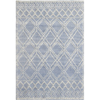 Chloe 7724 Blue Ivory Geo Area Rug, Size - 6' x 9'
