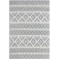 Chloe 7725 Grey Ivory Boho Area Rug, Size - 9' x 13'