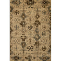 Heritage 9375 Ivory/Blue Southwest Area Rug, Size - 3'3" x 4'11"