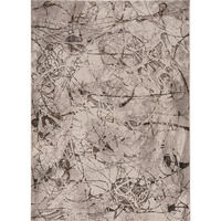 Inspire 7502 Ivory/Grey Escape Area Rug, Size - 3'3" x 4'7"