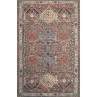 London 4807 Mulyicolor Panel Area Rug, Size - 3'9" x 5'6"