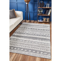 Terrace 6761 Grey Terrain Area Rug, Size - 2'7" x 7'9" Runner