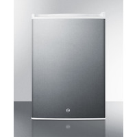 Commercial style built-in capable compact all-refrigerator in white with digital thermostat