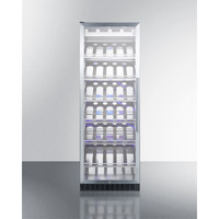 Commercial full-size wine cellar with champagne style shelving