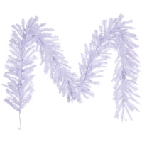 9' x 14" Flocked White Garland 216T