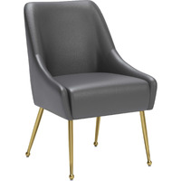 Maxine Dining Chair Gray and Gold