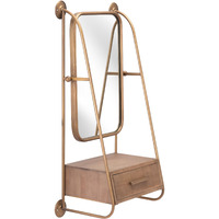 Peralta Mirror Shelf Gold