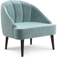 Harrah 33 in Wide Velvet fabric Accent Chair