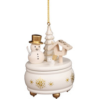 Christian Ulbricht Ornament -  Music Box With Snowman