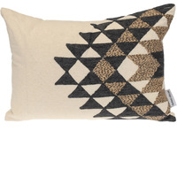 Parkland Collection Transitional Geometric Beige 14" x 20" Pillow
