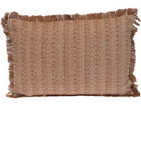 Parkland Collection Transitional Stripes Brown 14" x 20" Pillow