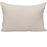 Parkland Collection Transitional Solid Natural 18" x 12" Pillow