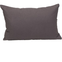 Parkland Collection Transitional Solid Charcol 18" x 12" Pillow