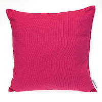Parkland Collection Transitional Solid Pink Square 20" x 20" Pillow