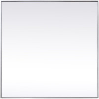 Metal Frame Square Mirror 48 inch in Silver
