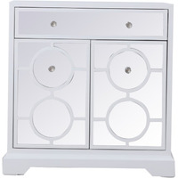 32 in. mirrored cabinet in white