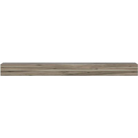 Acacia 48" Shelf or Mantel Shelf with Weathered Gray Finish and Natural Distressing