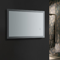 Fresca Angelo 24" Wide x 36" Tall Bathroom Mirror w/ Halo Style LED Lighting and Defogger