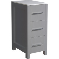 Fresca Torino 12" Gray Bathroom Linen Side Cabinet