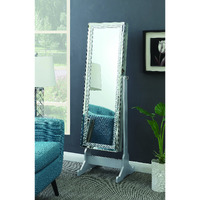Traditional Mosaic Border Jewelry Cheval Mirror