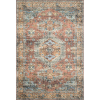 Skye 3'-6" X 5'-6" Rug, Terracotta / Sky