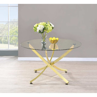 Chanel Modern Brass Dining Table