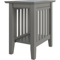 Mission Chair Side Table Grey