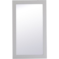 Aqua rectangle vanity mirror 18 inch in Grey