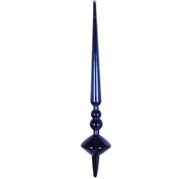 Vickerman 12" Cobalt Blue Shiny Cupola Finial 3/Ba - M183322S