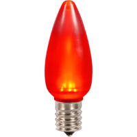 Vickerman C9 Ceramic LED Red Bulb .96W 130V 25/Box - XLEDSC93-25