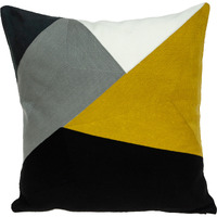 Parkland Collection Contix Contemporary Multicolor Pillow Cover With Poly Insert