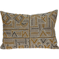 Parkland Collection Azar Contemporary Tan Pillow Cover With Poly Insert