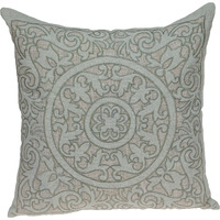 Parkland Collection Fluera Traditional Beige Pillow Cover With Poly Insert