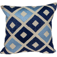 Parkland Collection Diyaa Transitional Beige Pillow Cover With Poly Insert