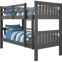 TWIN/TWIN MISSION BUNKBED DARK GREY