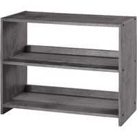 LOUVER LOW LOFT SMALL BOOKCASE ANTIQUE GREY