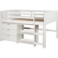 TWIN LOUVER LOW LOFT GROUP C - WHITE