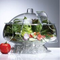 PRODYNE AB3D SALAD ON ICE ACRYLIC WITH DOME LID CRYSTAL CLEAR