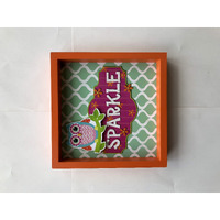 MDF SHADOW BOX-OWL